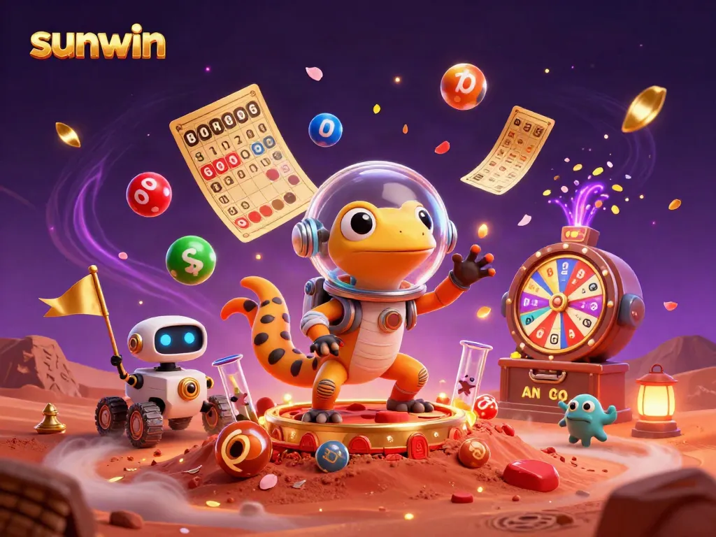 Experience thrilling gaming adventures at sunwin with a dynamic casino scene featuring excitement and vibrant elements.