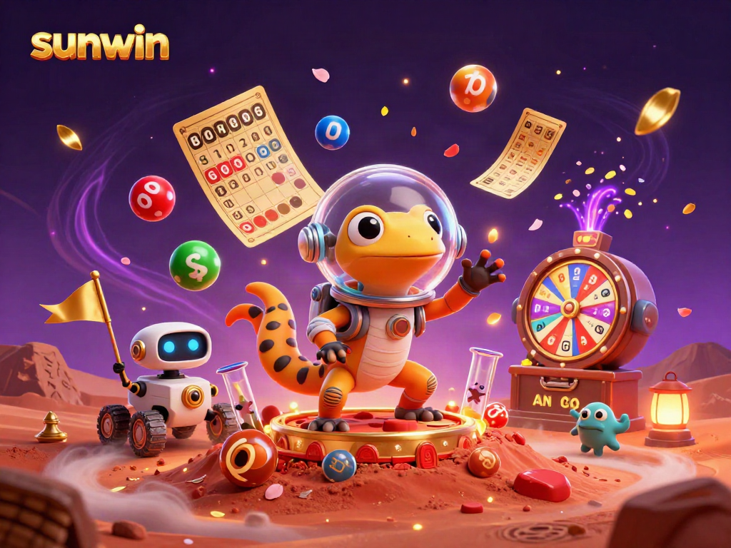 Experience thrilling gaming adventures at sunwin with a dynamic casino scene featuring excitement and vibrant elements.