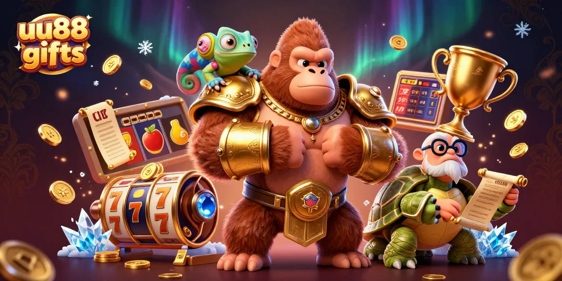 Experience thrilling gaming adventures at uu88 gifts with vibrant 3D illustrations showcasing a unique casino atmosphere.